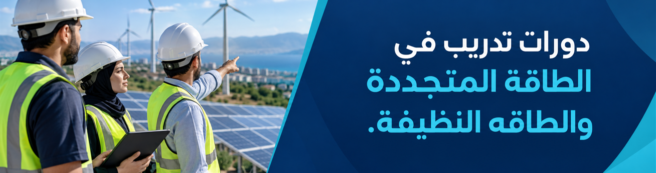  دورات تدريبية في دورات تدريب في الطاقة المتجددة والطاقه النظيفة.