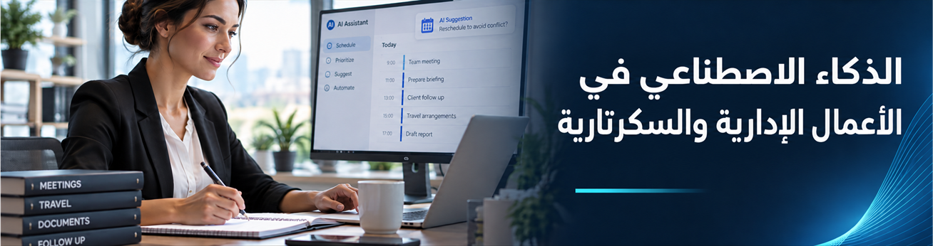  دورات تدريبية في الذكاء الاصطناعي في الأعمال الإدارية والسكرتارية